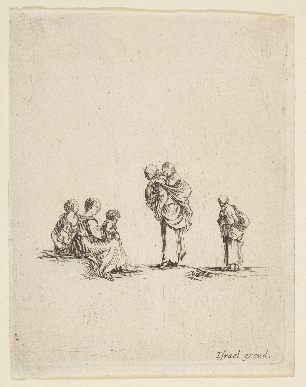 Dört Dilenci Kadın, ca. 1641. by Stefano della Bella