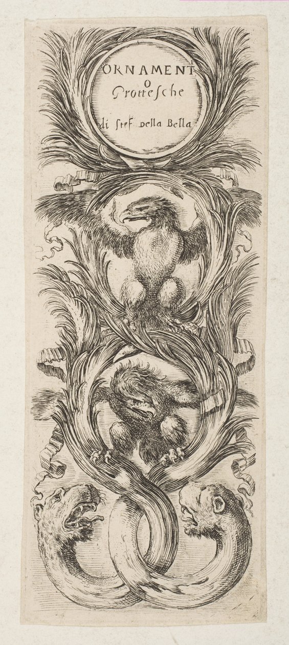 Frontispiece: Süsler veya Groteskler, yaklaşık. 1653. by Stefano della Bella
