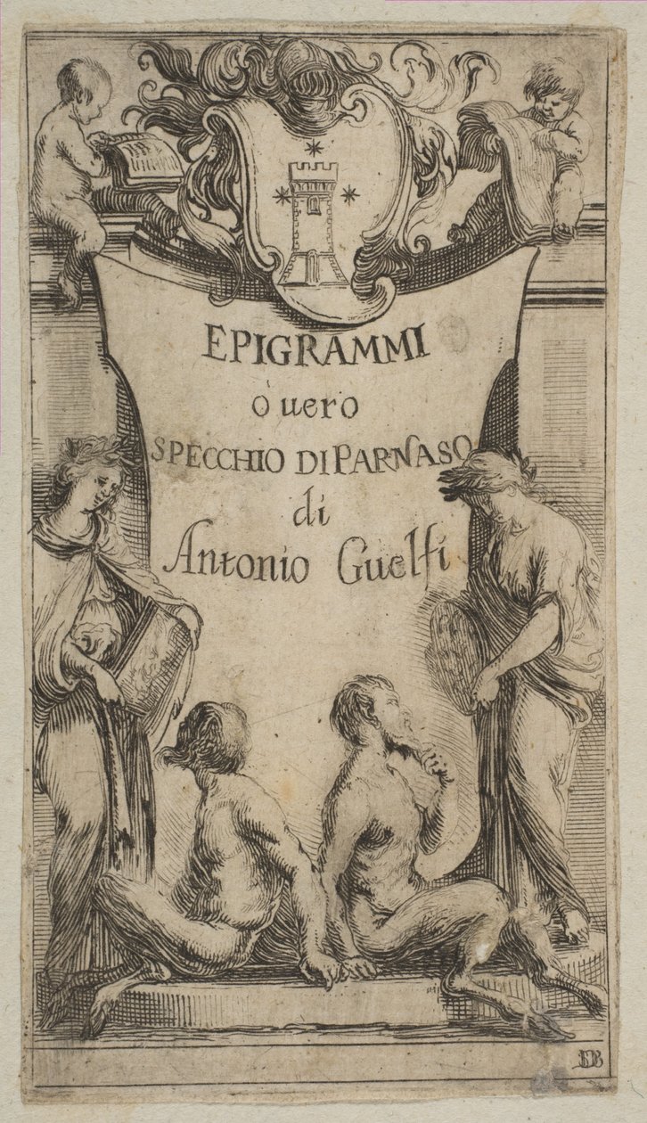 Epigrammi de Guelfi için ön yazı, yaklaşık. 1636. by Stefano della Bella