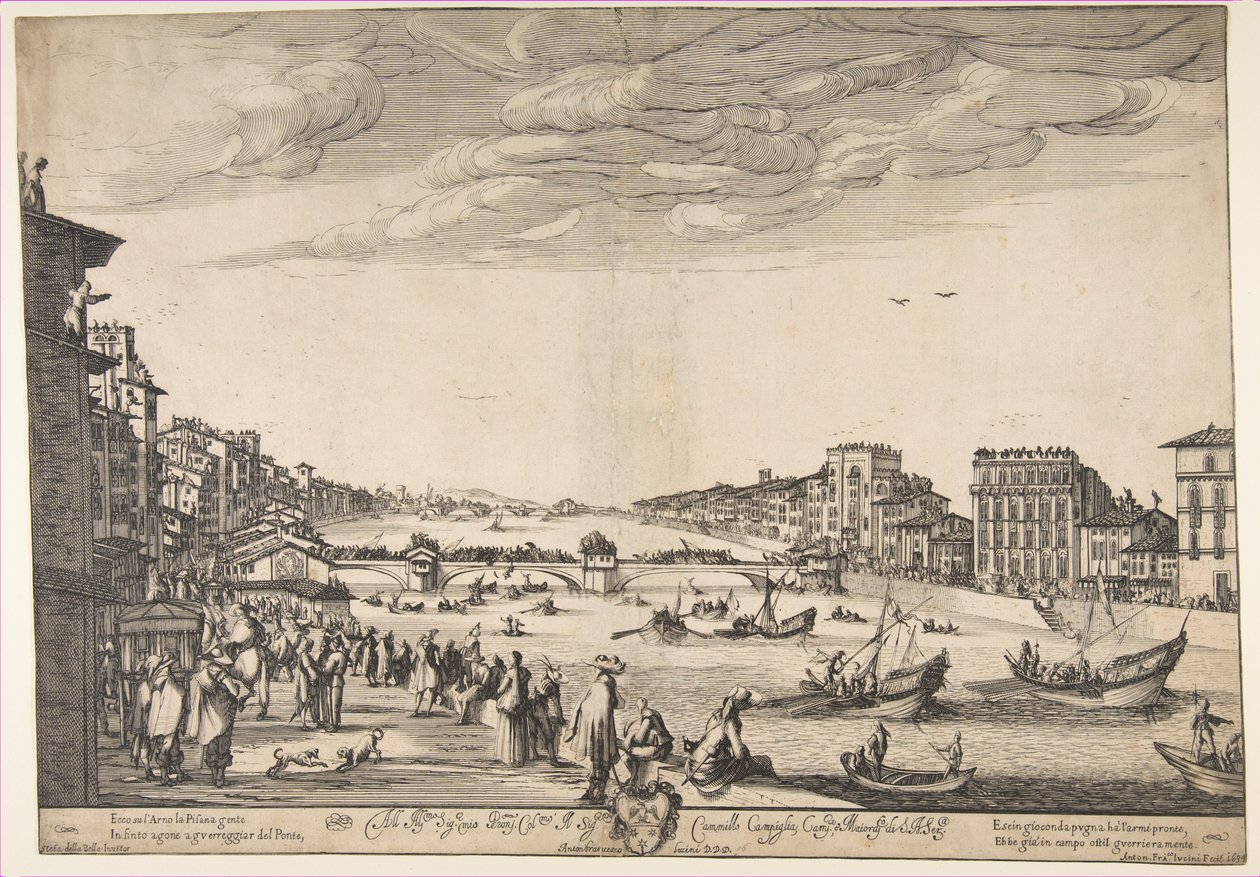 Köprü Oyunu, Pisa, 1634. by Stefano della Bella