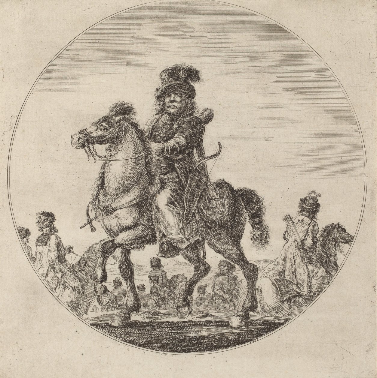 Macar Şövalyesi. by Stefano della Bella