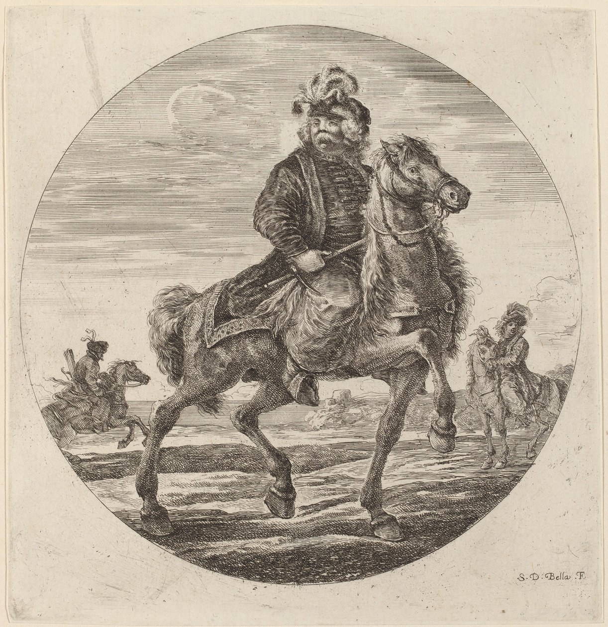 Macar Şövalyesi. by Stefano della Bella