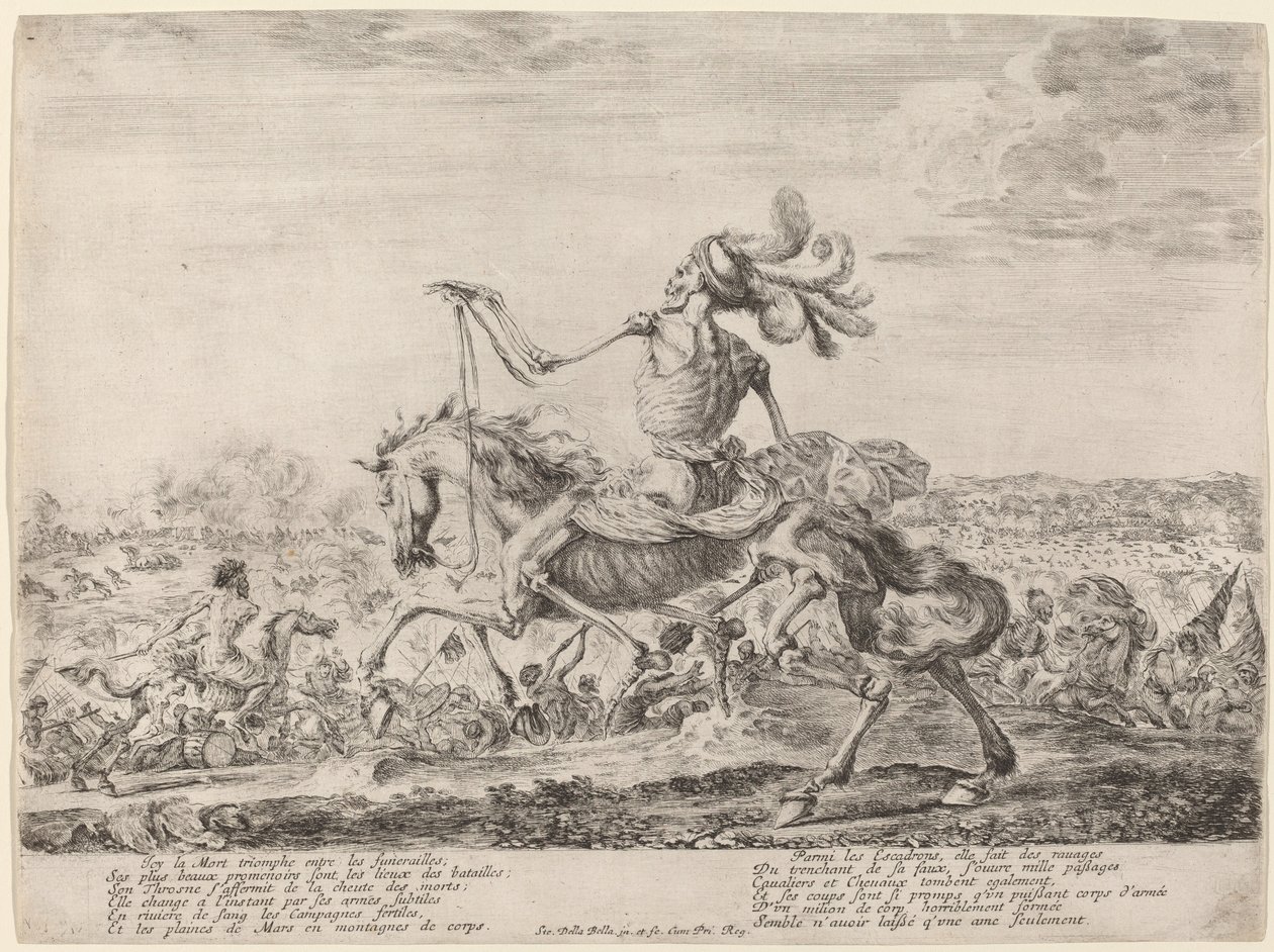 Savaş Alanında Ölüm, 1648. by Stefano della Bella