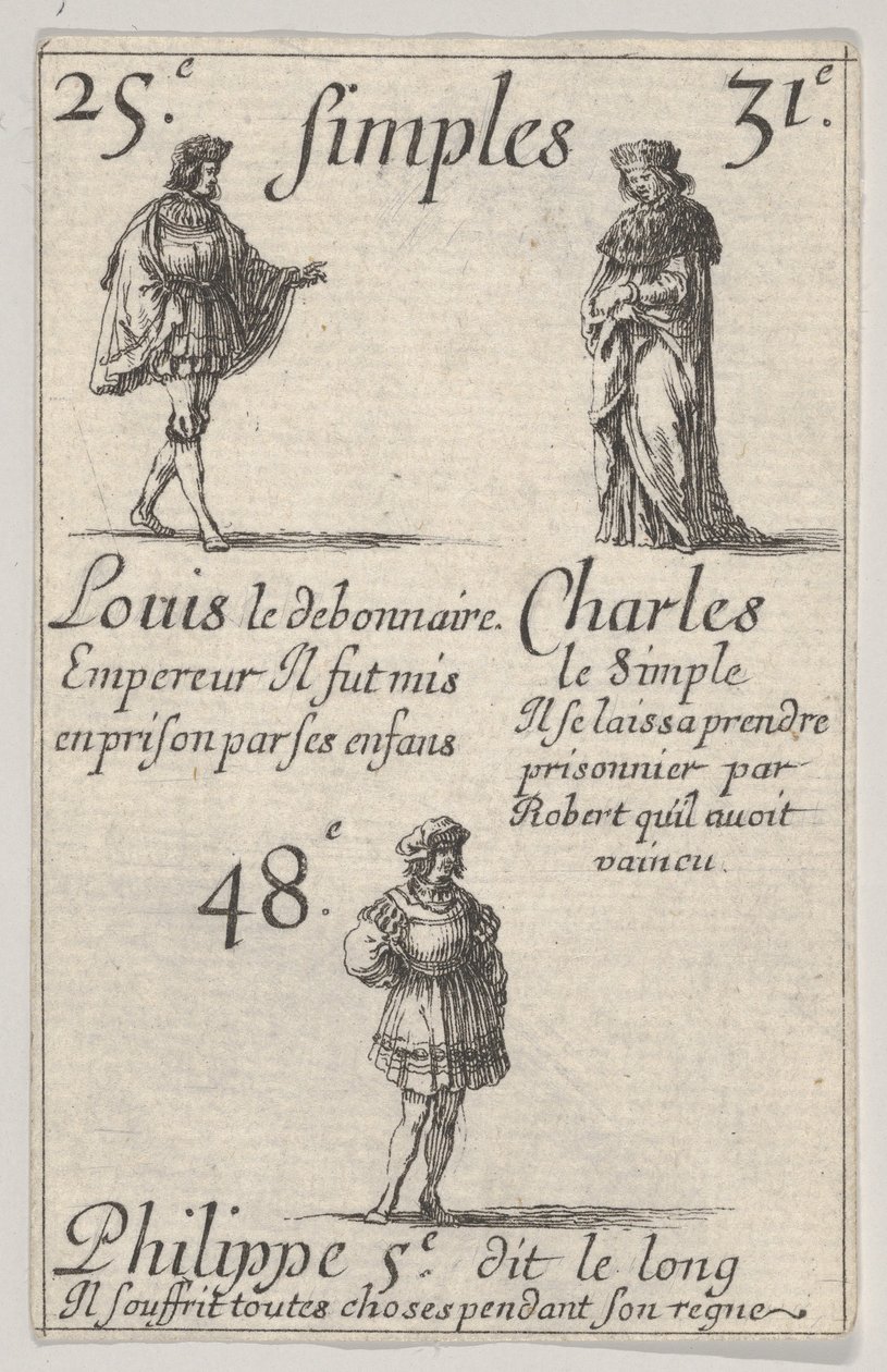 Louis le debonnaire... Charles le Simple, Game of the Kings of France