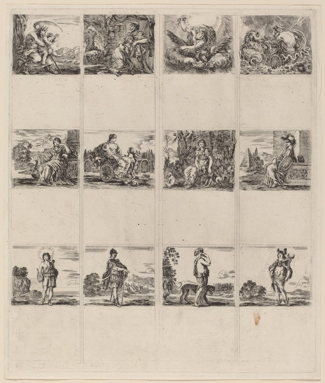 Mitolojik Oyun Kağıtları, 1644. by Stefano della Bella