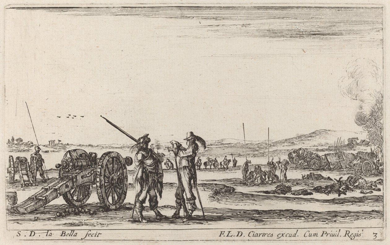 Nöbetçiye Emir Veren Memur, c. 1641. by Stefano della Bella