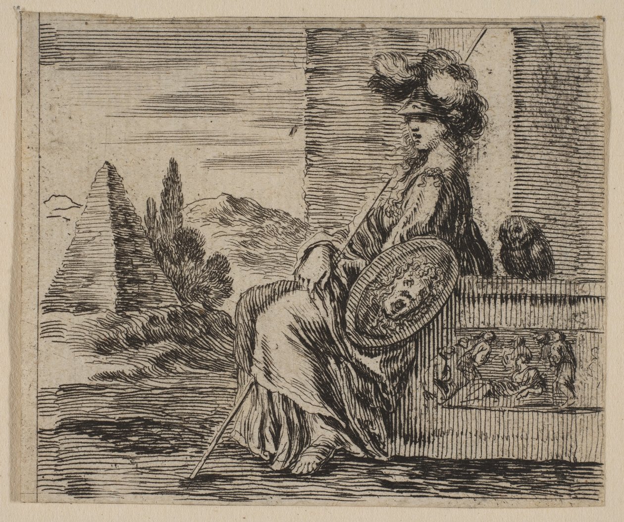 Mitoloji Oyunu Mitolojisinden Pallas, 1644. by Stefano della Bella