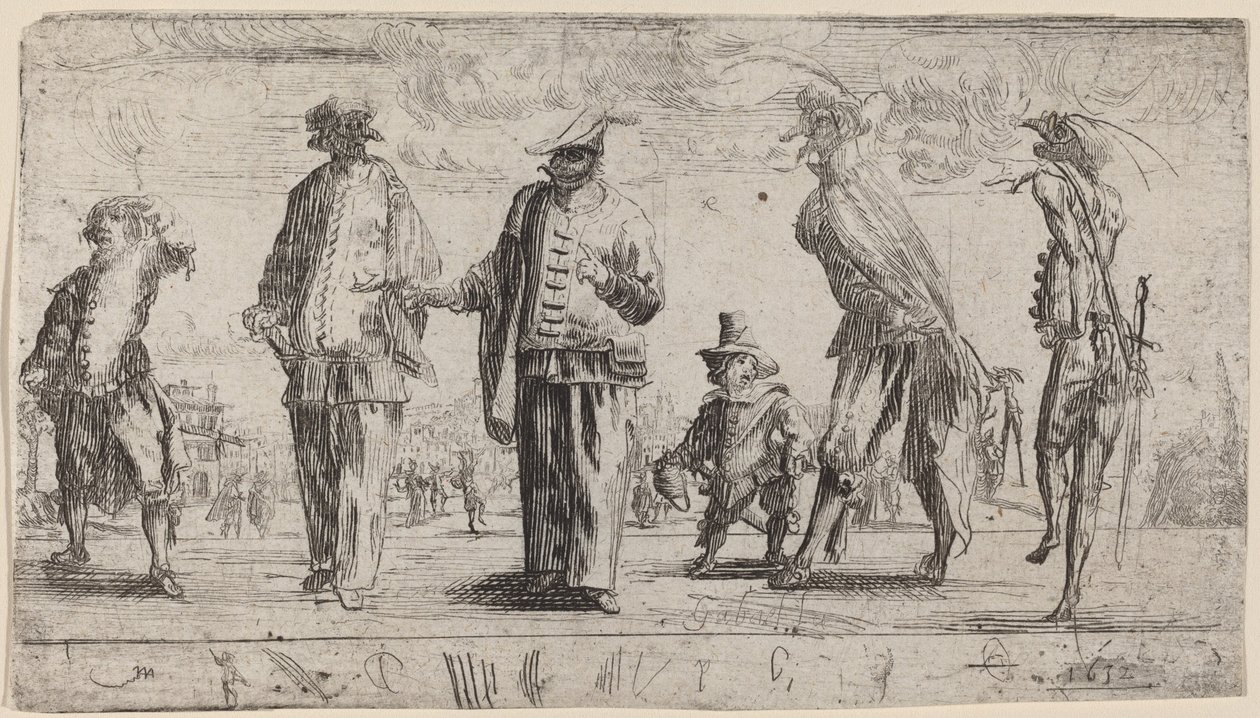 Pantalonlar, 1632. by Stefano della Bella
