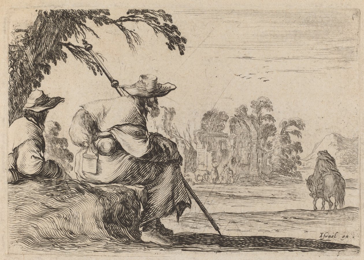 Oturan Hacılar, 1642. by Stefano della Bella