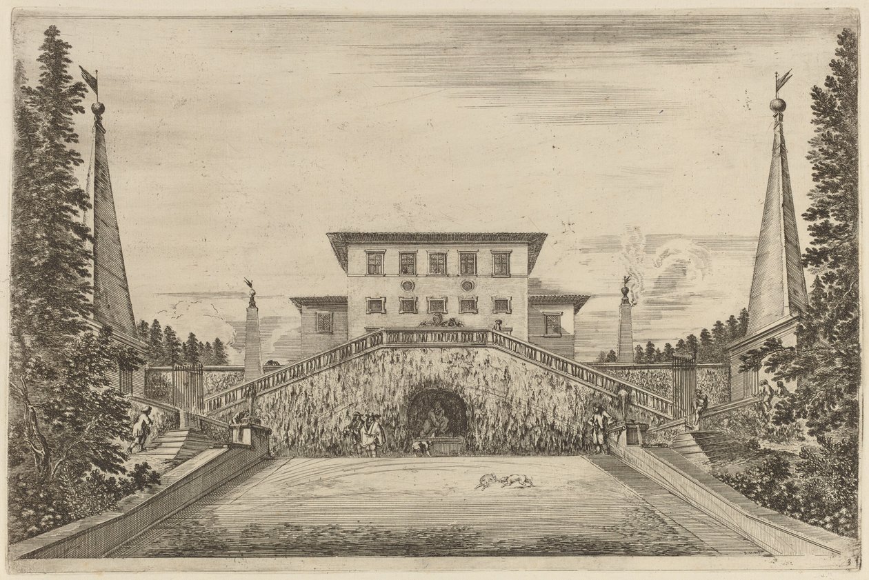 Büyük Merdiven Kasası, muhtemelen 1653. by Stefano della Bella
