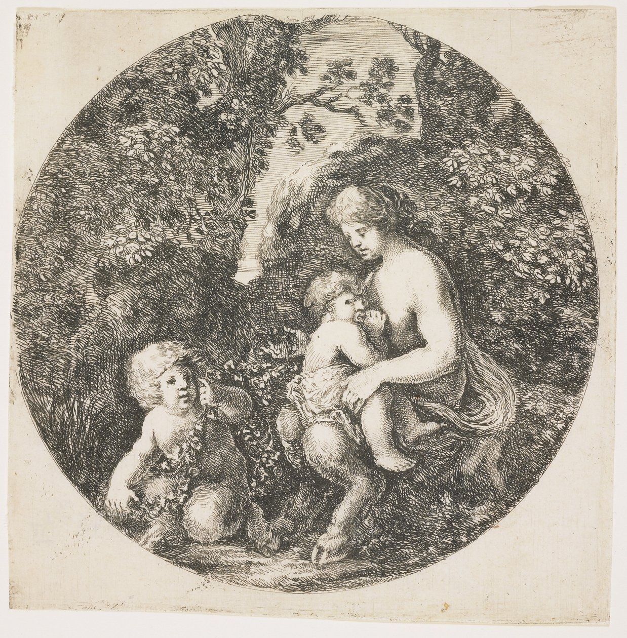 Satyr'in Karısı, 1656 by Stefano della Bella
