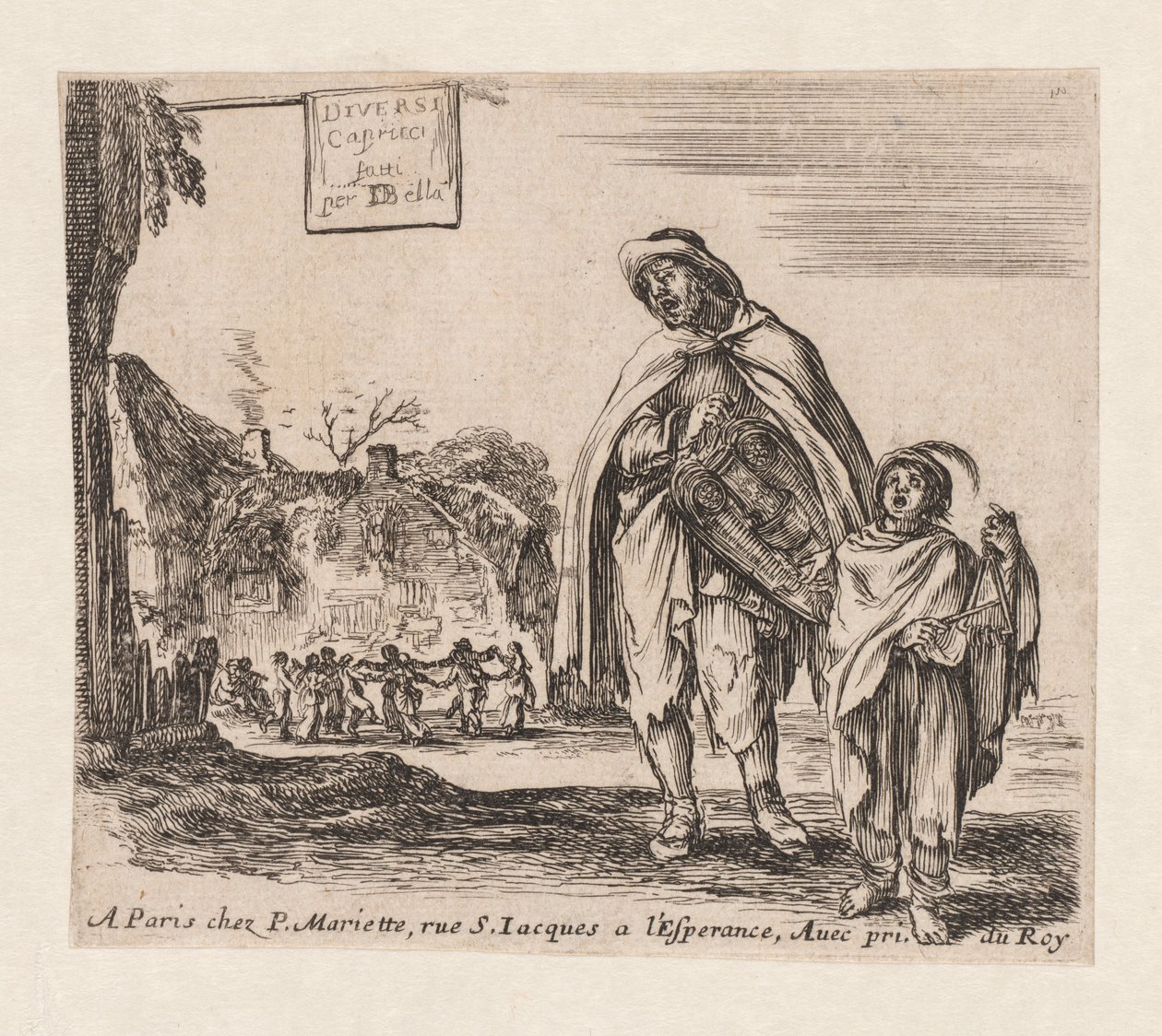 Başlık Sayfası: Diversi Capricci, 1647. by Stefano della Bella