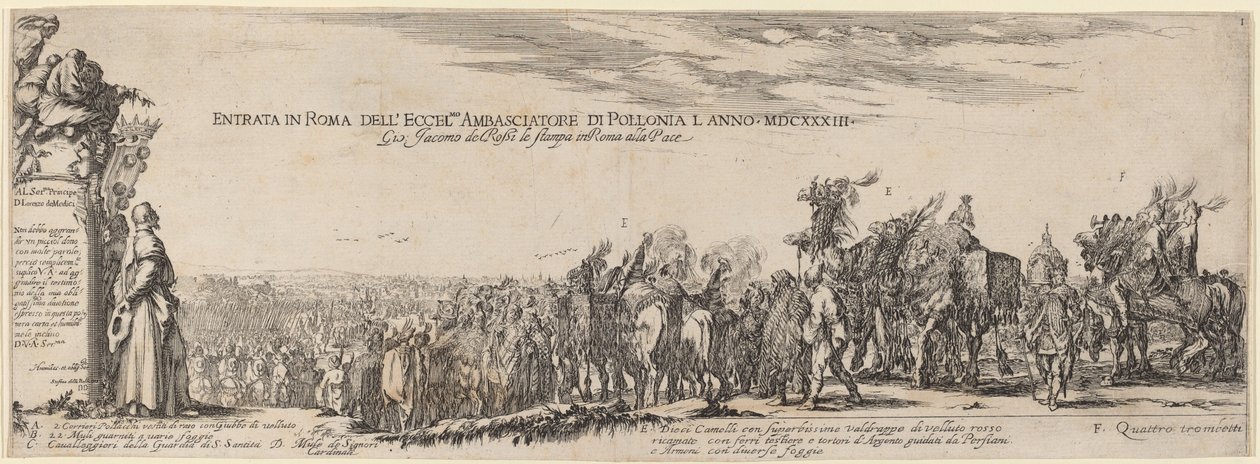 Ekselansları Polonya Büyükelçisi, 1633, Roma
