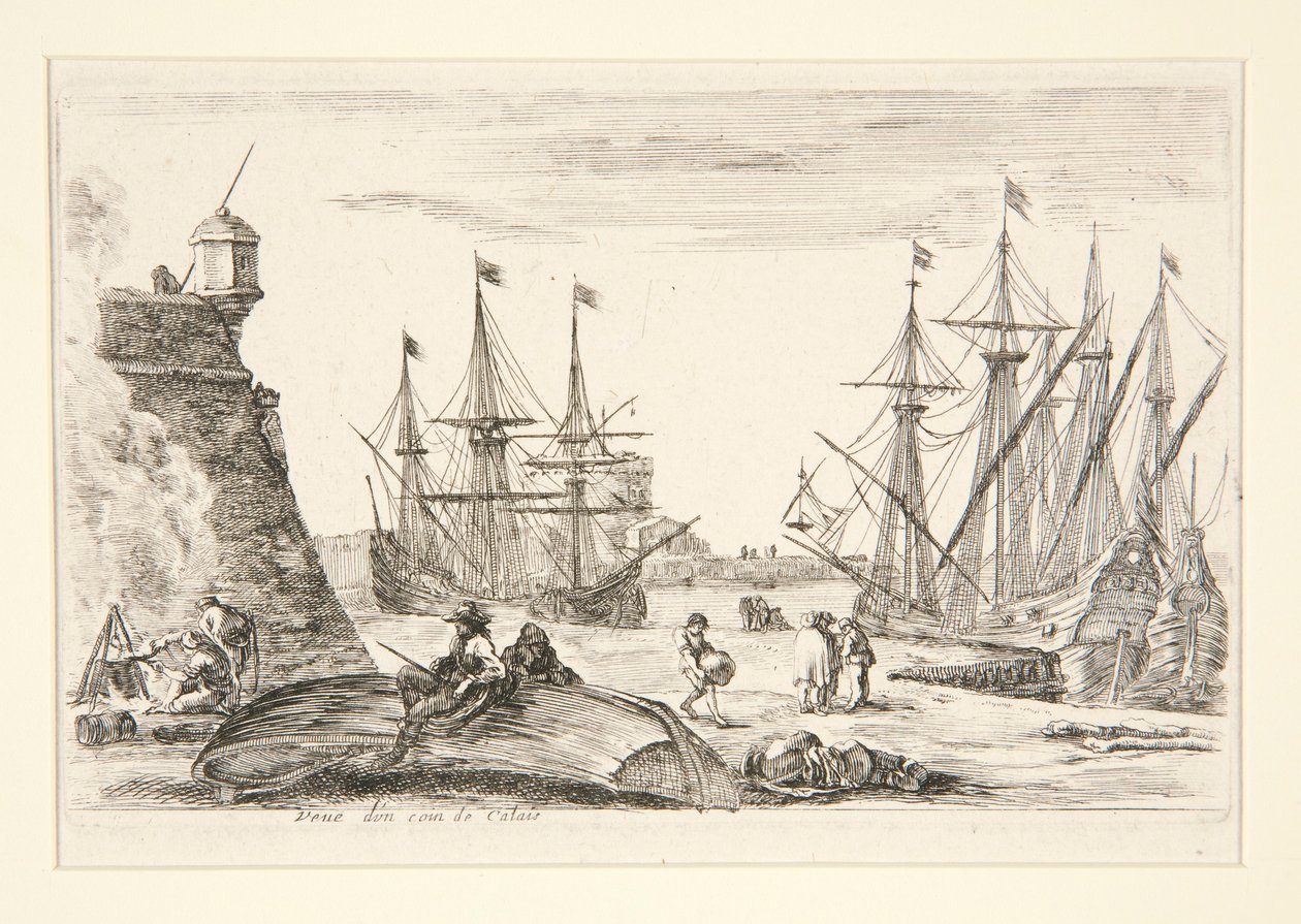 Calais Köşesinin Görünümü (Vue d by Stefano della Bella