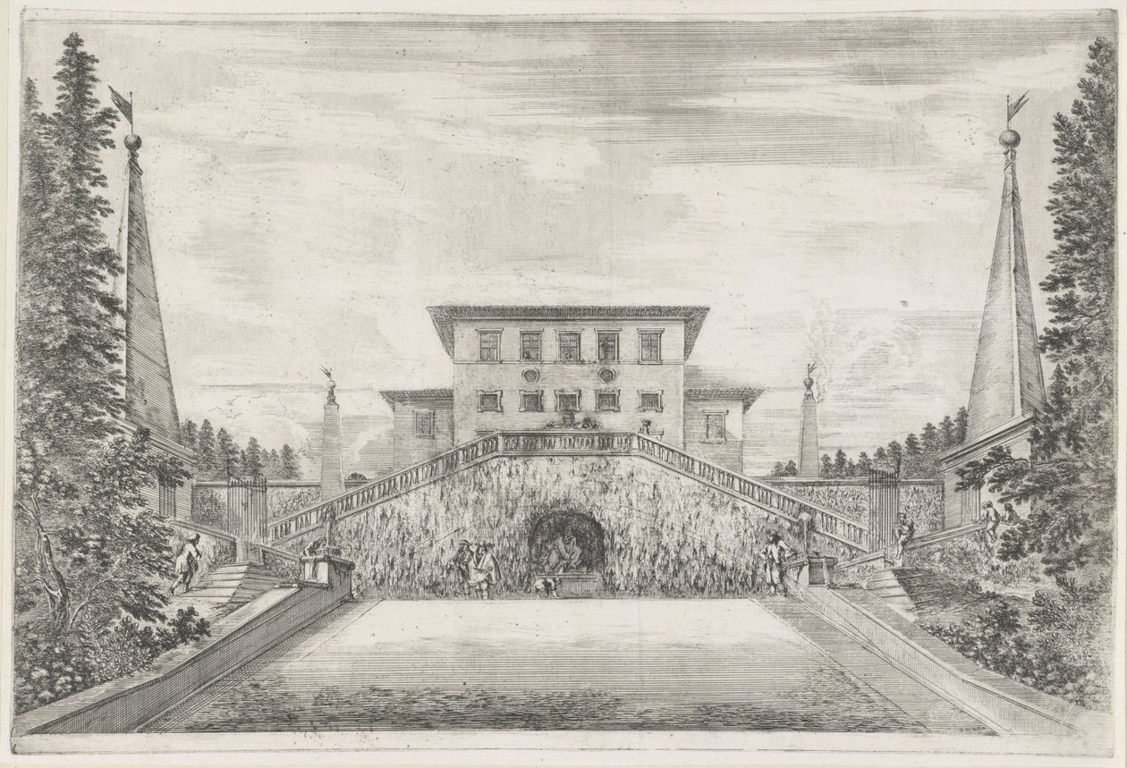 Villa Pratolino De Villa Pratolino (dizi adı) Vues de la villa de Pratolino (dizi adı) by Stefano della Bella