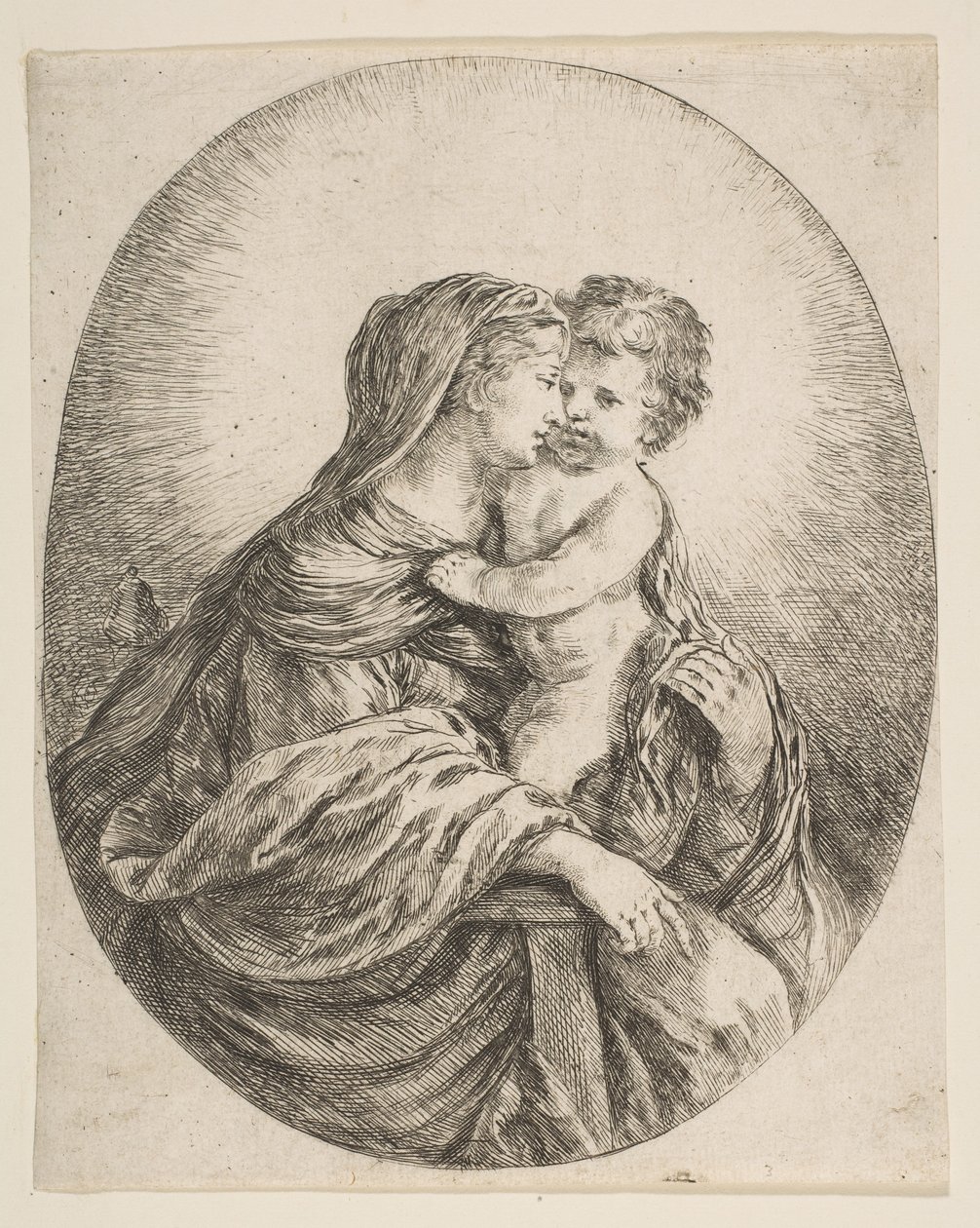Meryem Kucaklayan İsa Çocuğu, ca. 1641. by Stefano della Bella