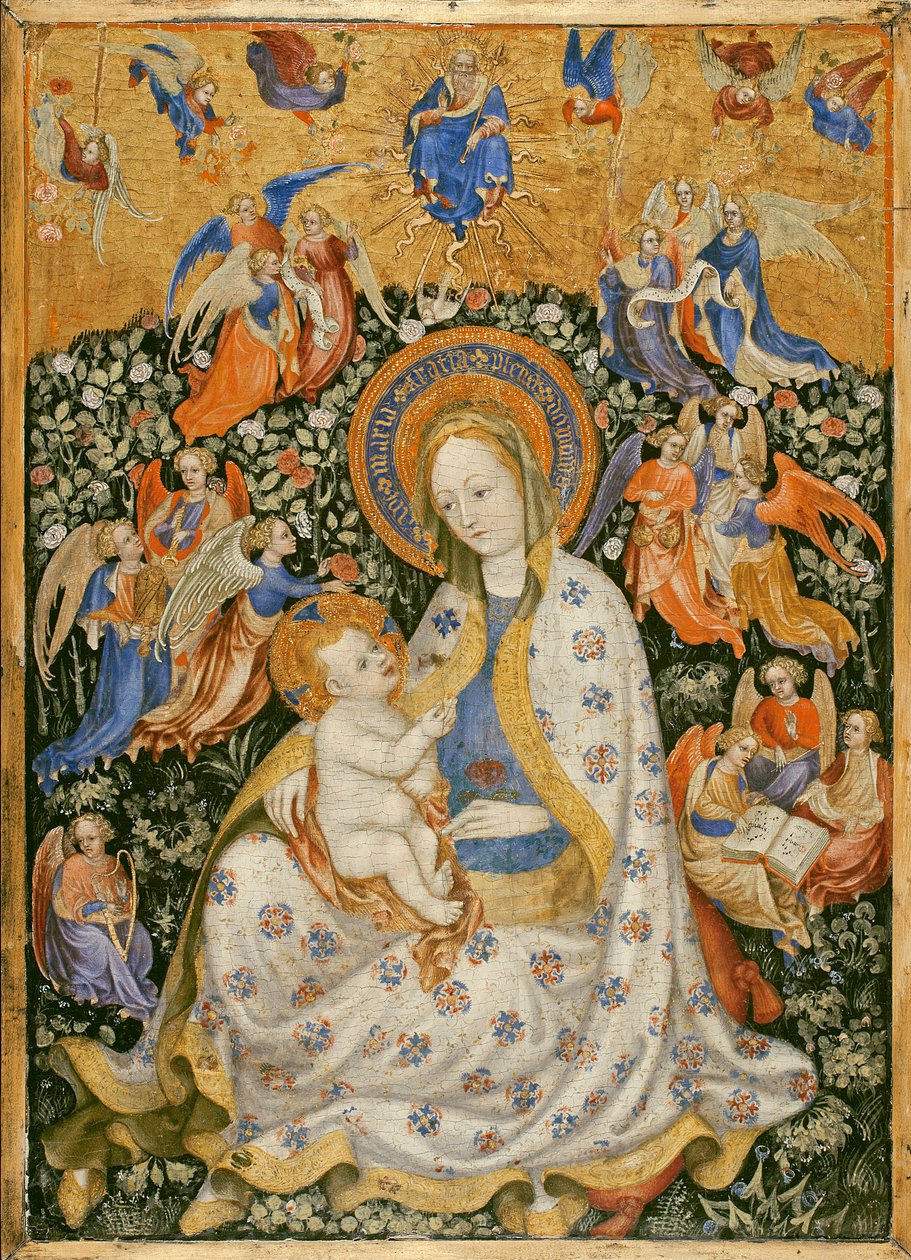 Meleklerle Bakire ve Çocuk, c.1430 by Stephano da attr.to Verona