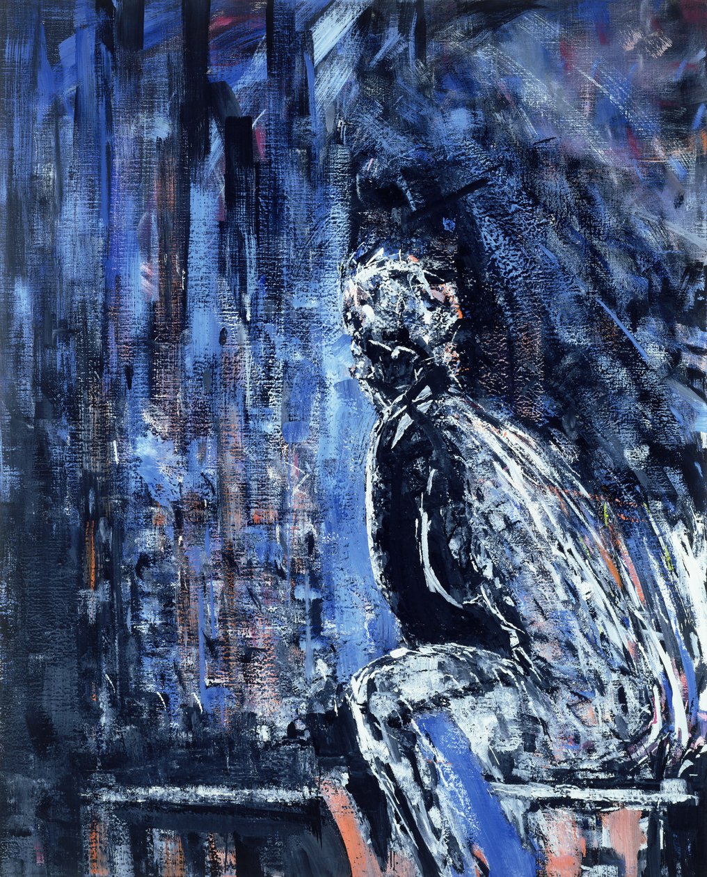Çıplak kadın, bir diptiğin sol paneli, 1990 (bkz. 289825) by Stephen Finer