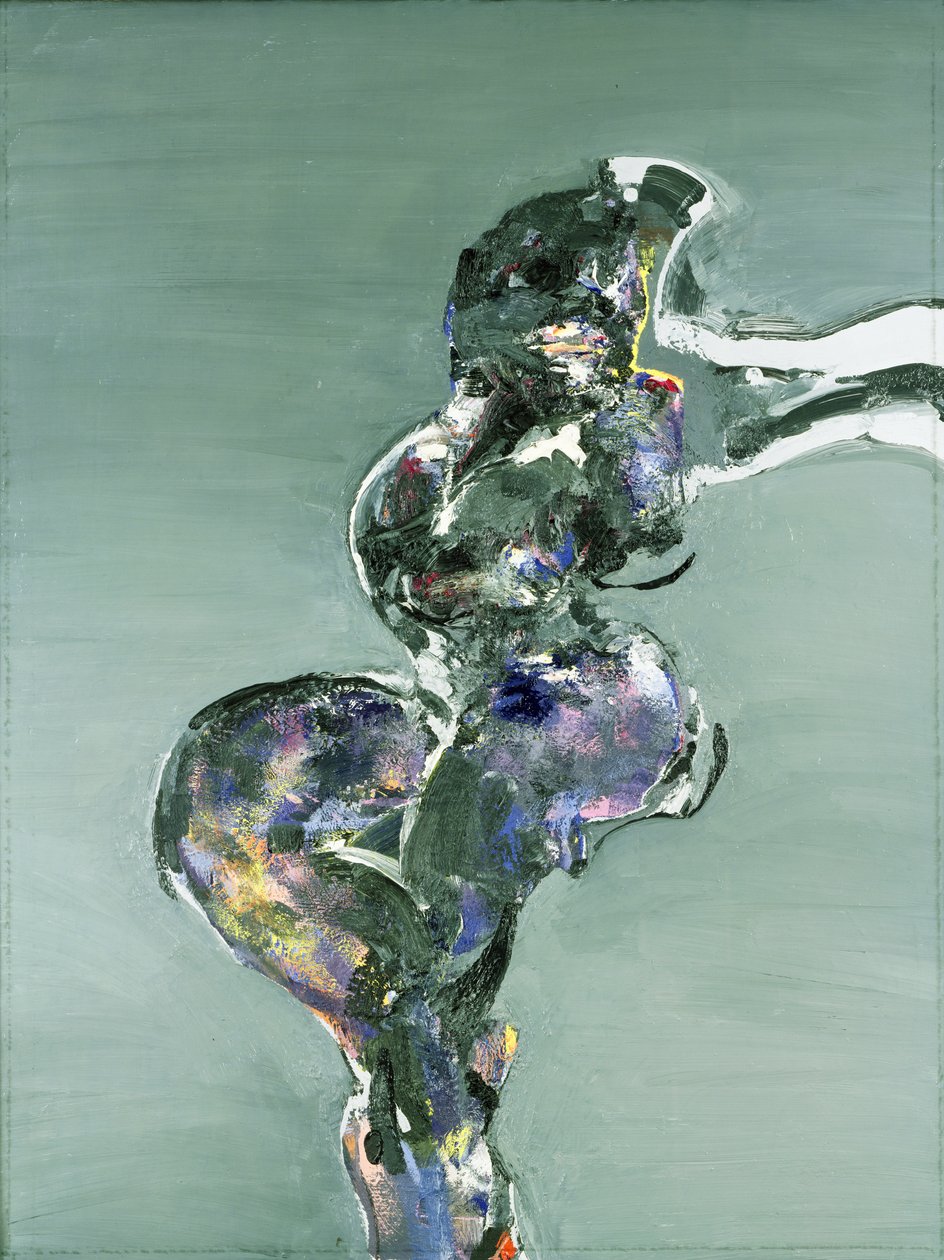 Çıplak oturmuş, 1979 by Stephen Finer