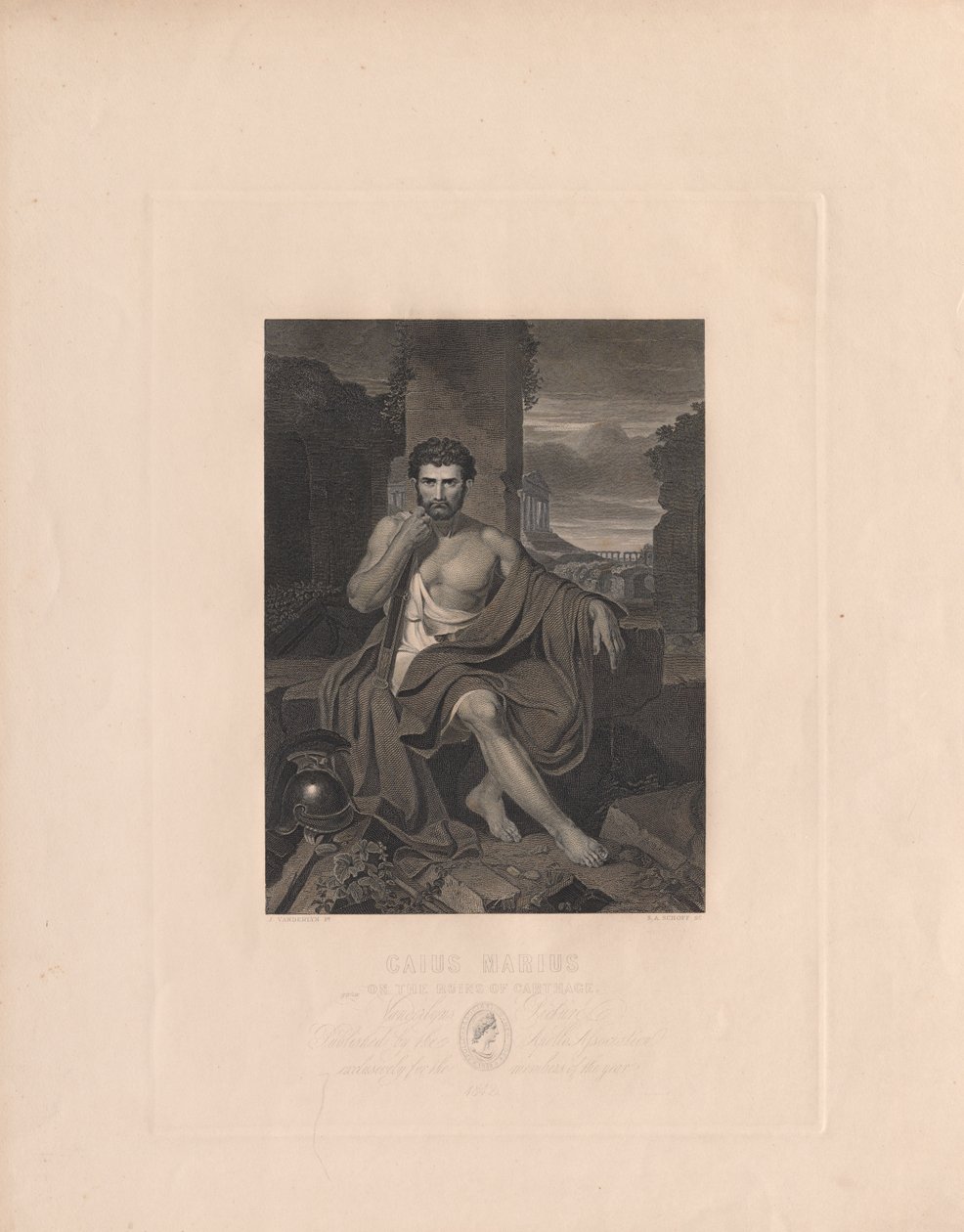 Kartaca Harabeleri Üzerine Caius Marius. by Stephen Alonso Schoff