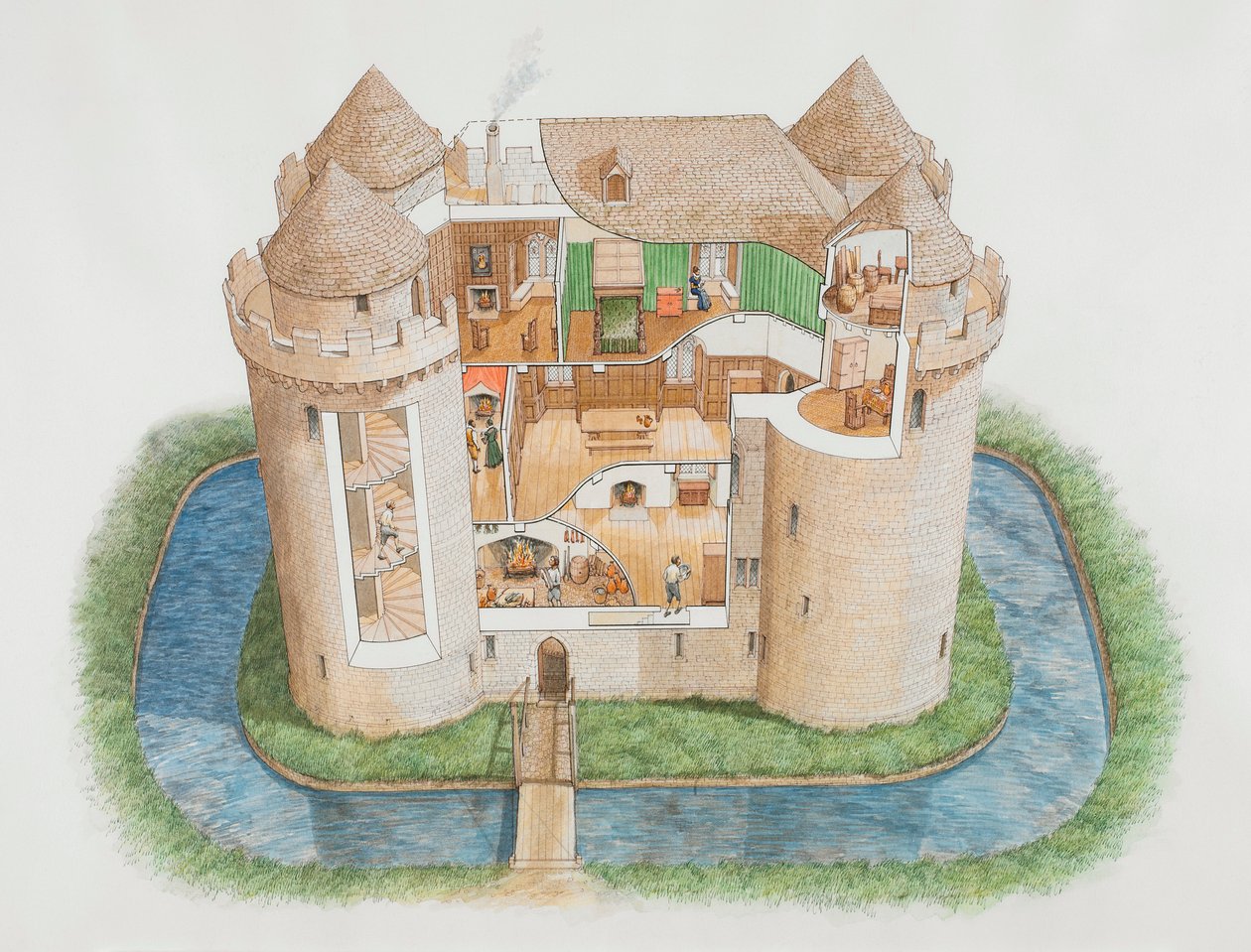 Nunney Kalesi, Somerset, 2006 by Stephen Conlin