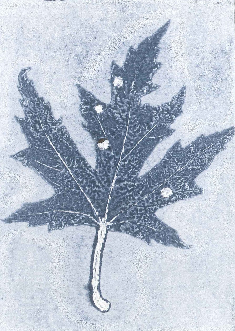 Gone II, 2015 (kağıt üzerine monoprint) by Stephen Dow