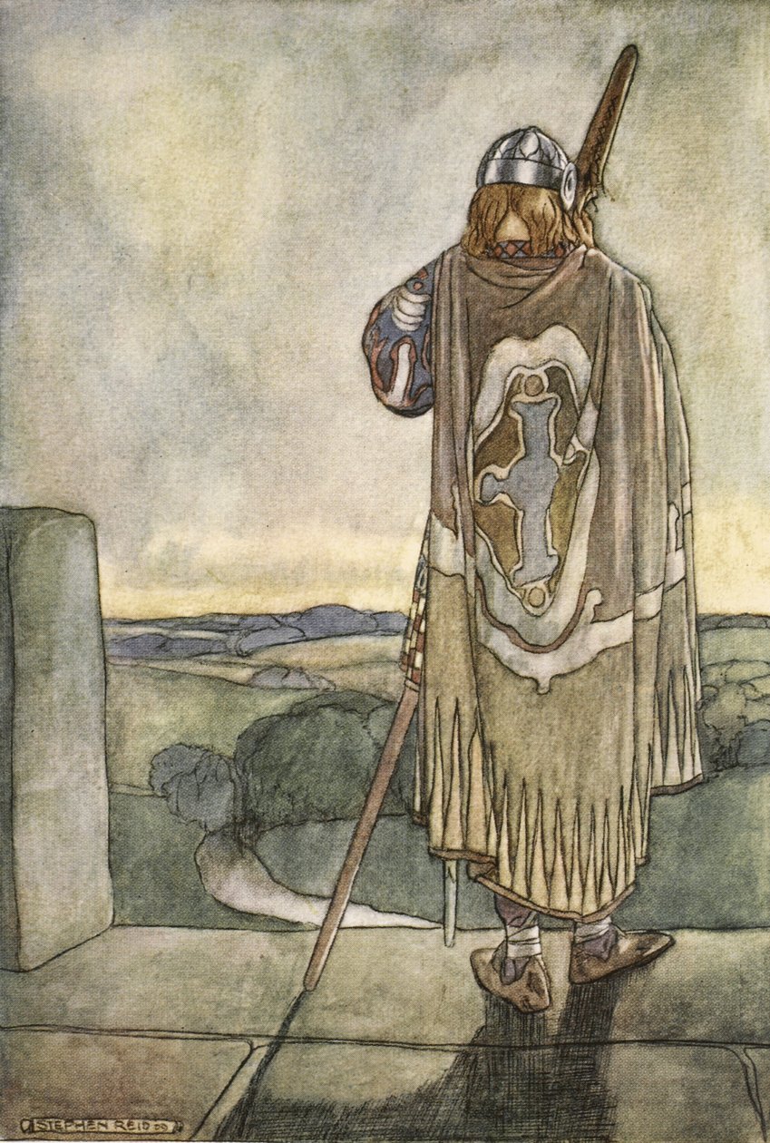 Finn, T.W. Rolleston (renkli taş) by Stephen Reid