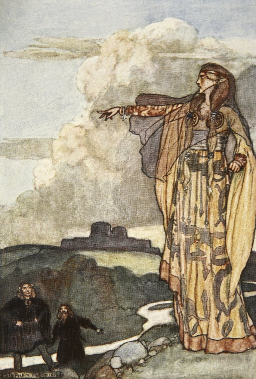 Macha Ulster Adamlarını lanetler, Eleanor Hull (1860-1935) tarafından yazılan 
