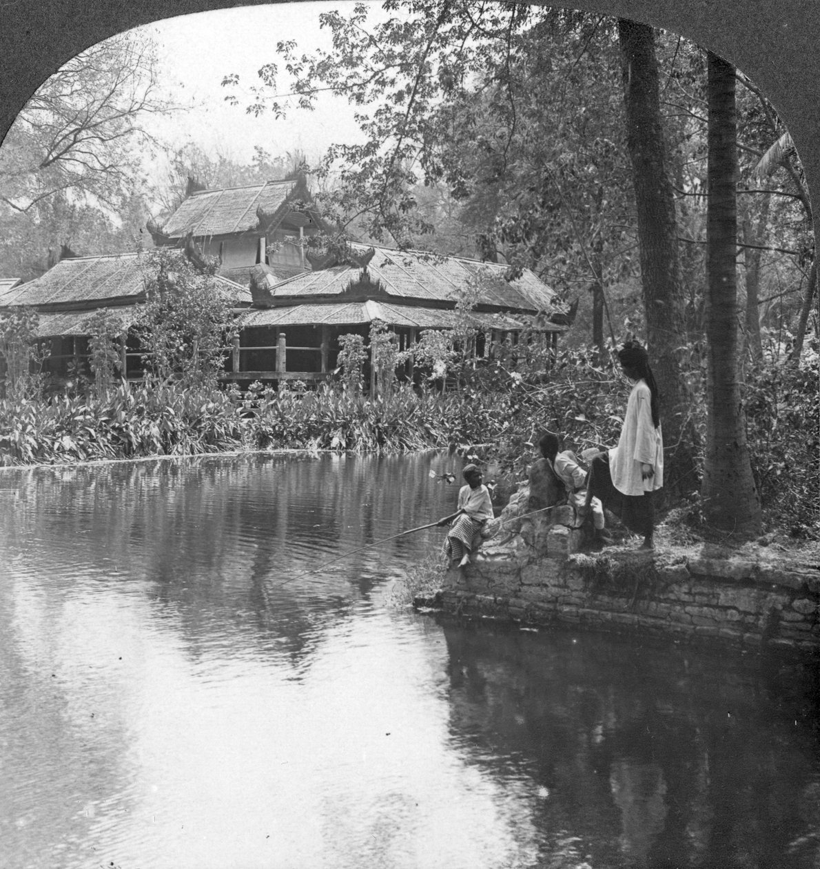 South Garden Palace, Fort, Mandalay, Burma, 1908 by Stereo Travel Co