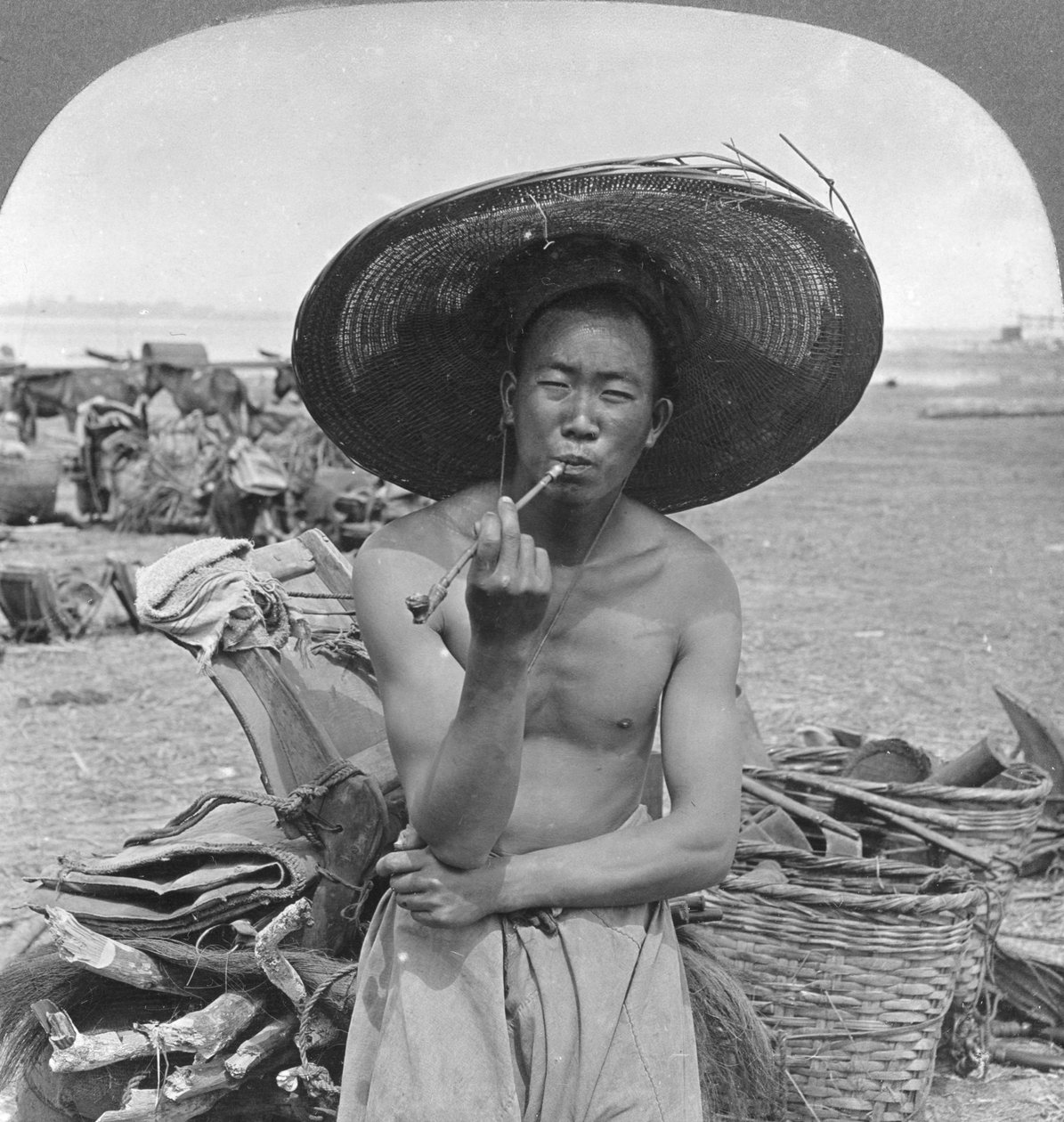 Tipik Çinli, Bhamo, Burma, 1908 by Stereo Travel Co