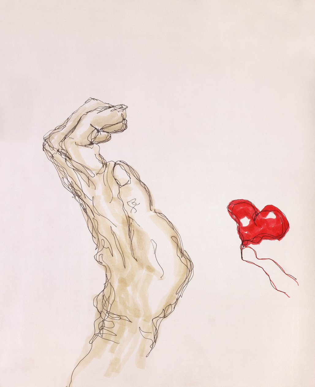 Aşktan korkmak, 2006 (kalem ve mürekkep) by Stevie Taylor