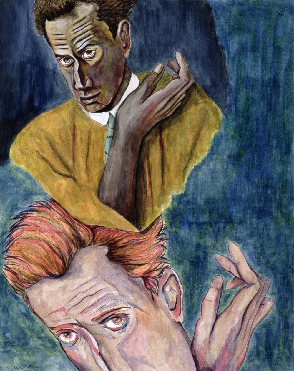Egon Schiele - Ego-İdeal (kağıt üzerine mürekkep) by Stevie Taylor
