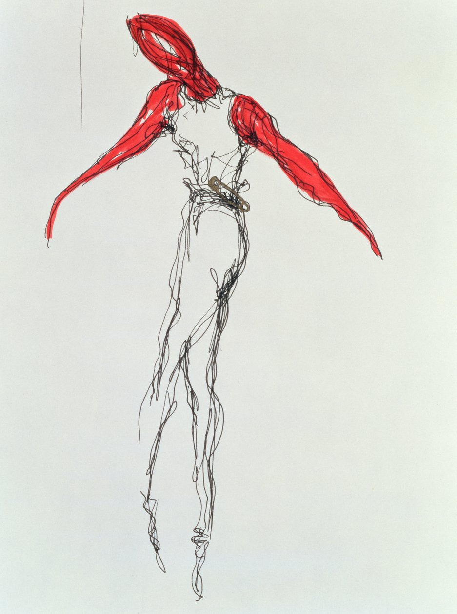 Dansçı, 1997 (kağıt üzerine mürekkep) by Stevie Taylor