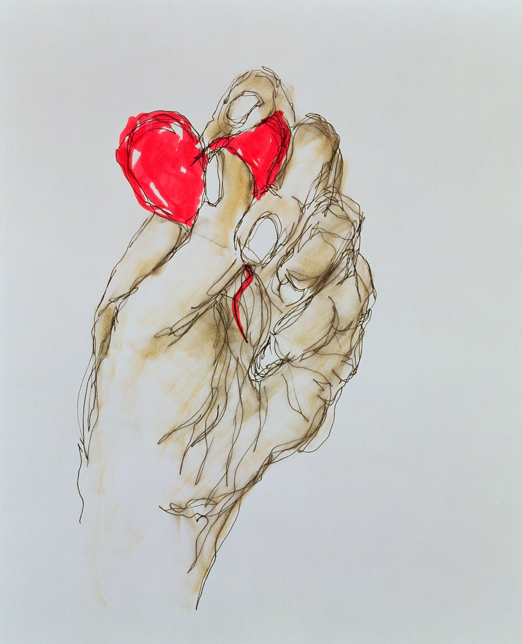 Bana Kalbini Verdin, 1996 (kağıt üzerine mürekkep) by Stevie Taylor
