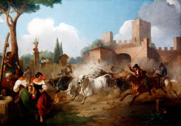 Buttari, Roman Öküzünü sürüyor by Stewart Watson