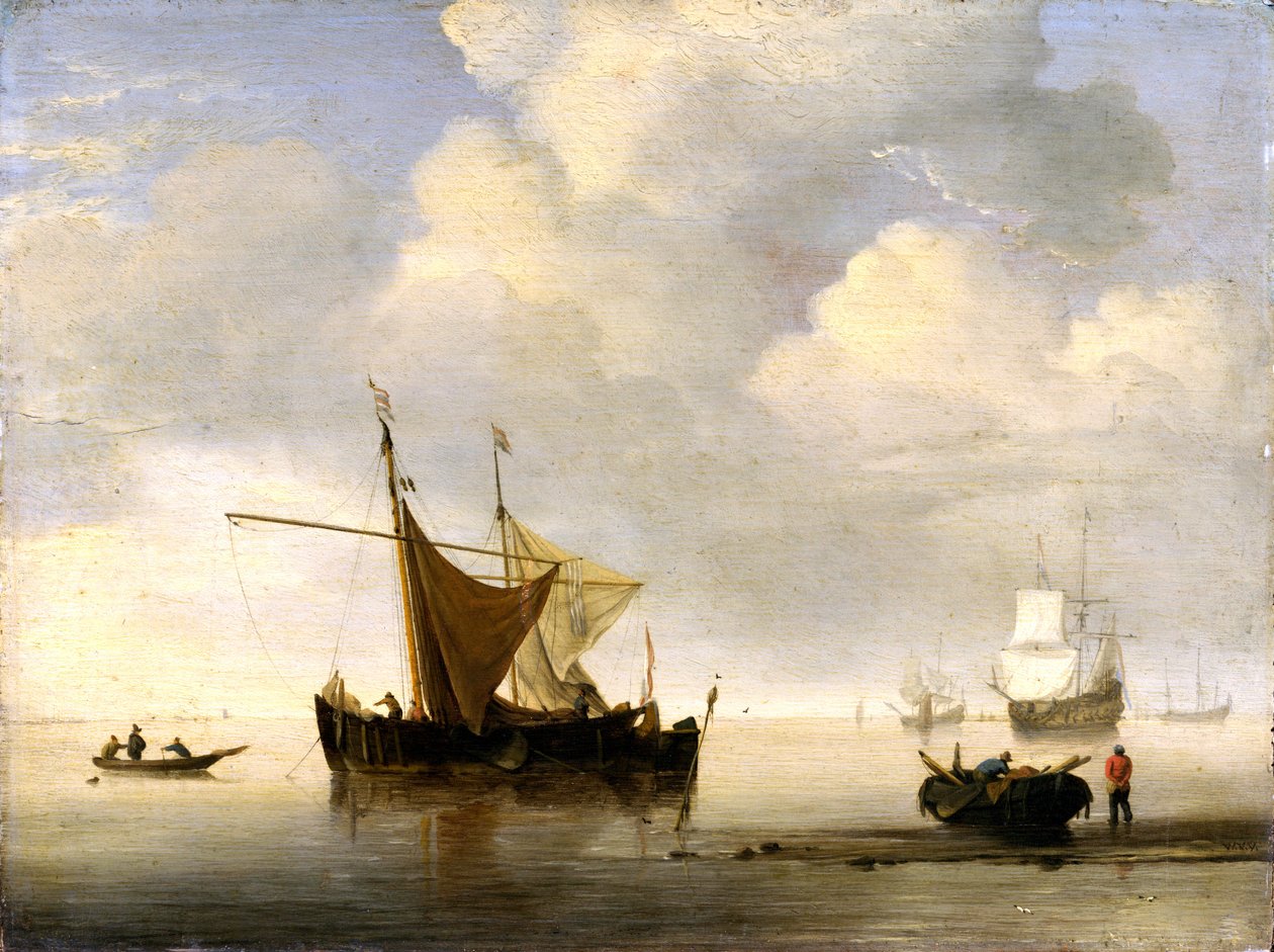 Sakin: İki Hollanda Gemisi by Willem van de Velde the Younger