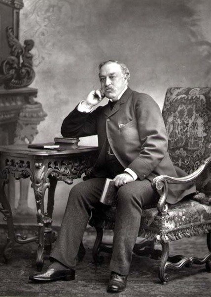 Edmund Yates (1831-94), gazeteci ve romancı, portre fotoğrafı (s/b fotoğraf) by Studio Walery