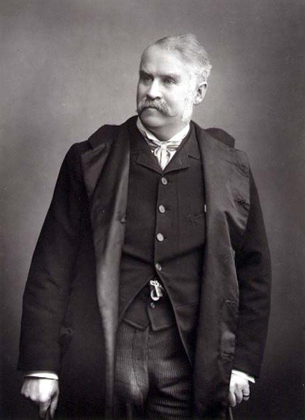 Sir William Schwenck Gilbert (1836-1911), oyun yazarı, portre fotoğrafı (s/b fotoğraf) by Studio Walery