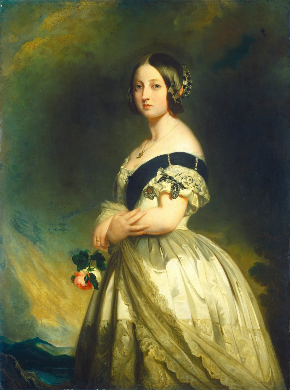 Kraliçe Victoria, c. 1843. by Studio of Franz Xaver Winterhalter
