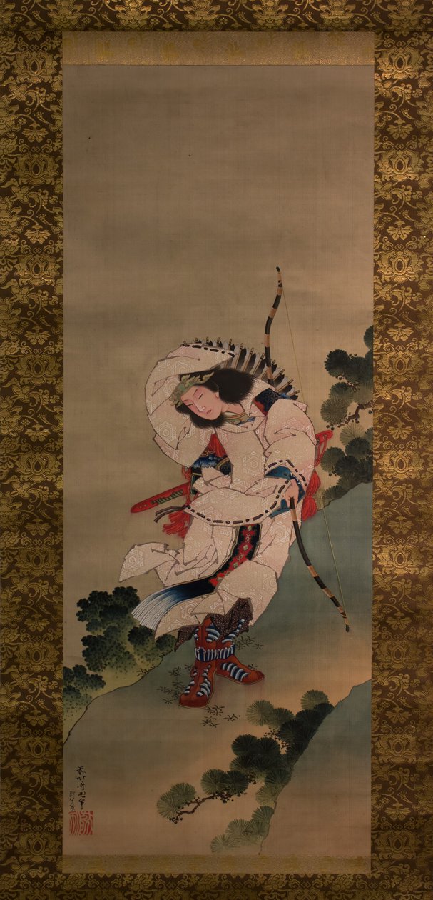 Efsanevi İmparatoriçe Jingu, 1847 tarihli. by Studio of Katsushika Hokusai