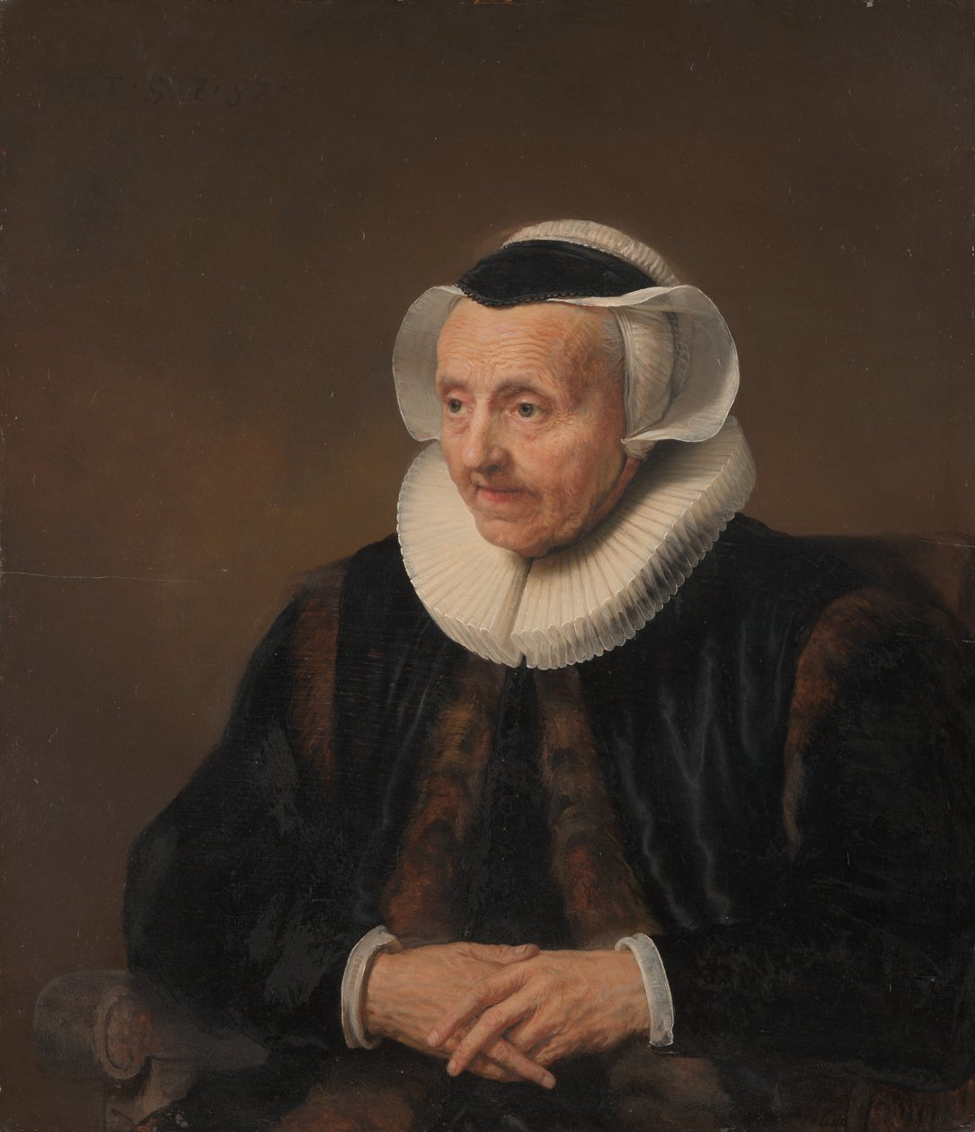 Yaşlı Bir Kadının Portresi. by Style of Jacob Backer