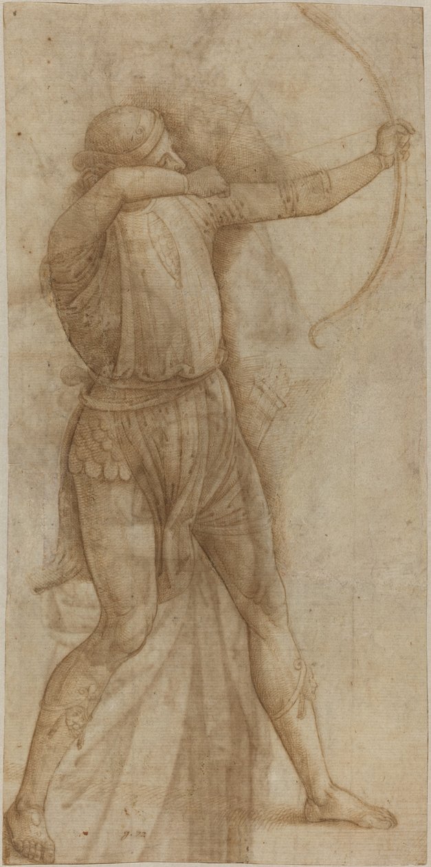 Okçu Figürü [rekto] by Style of Pietro Perugino