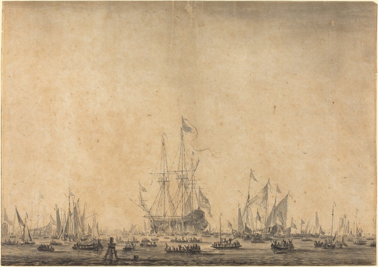Deniz by Style of Willem van de Velde the Younger