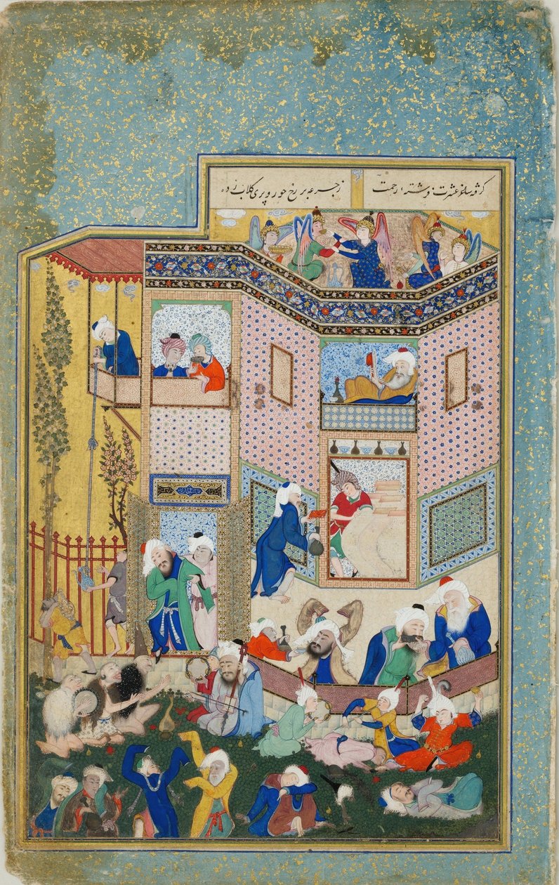 Sarhoşluk Alegorisi by Sultan Muhammad