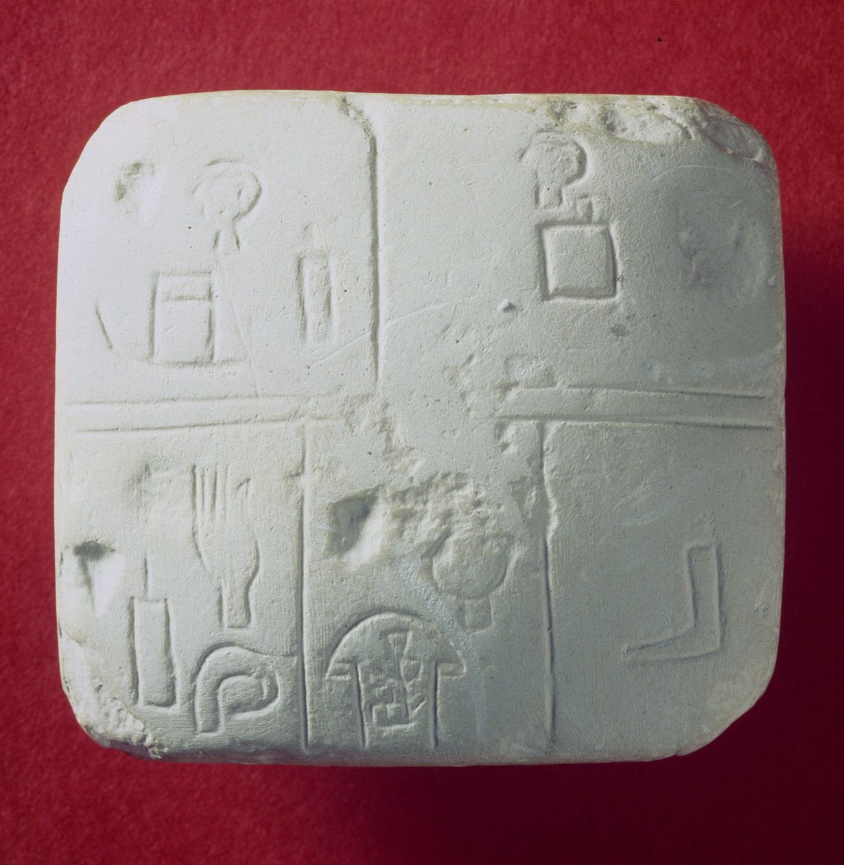 Bir çivi yazısı tabletin dökümü, Sümerce (alçı) by Sumerian