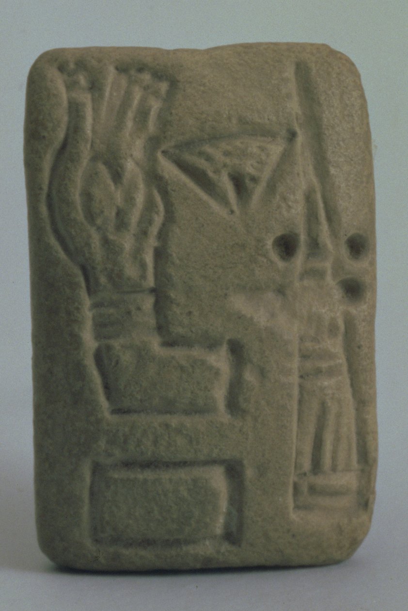 İdeogramlardan oluşan belge, Uruk, Irak, MÖ 4. binyıl sonu ile 3. binyılın başı by Sumerian