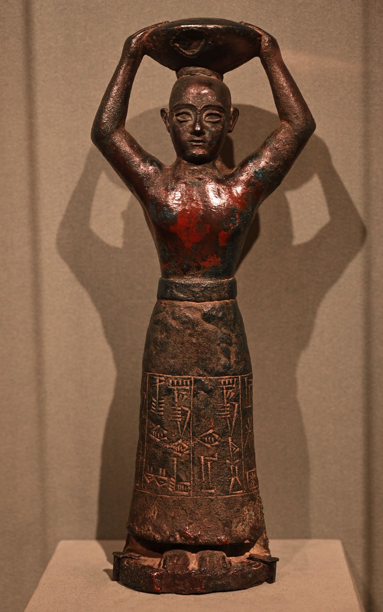 Kral Ur-Nammu Hanedanlığı Heykeli, MÖ 2112-2004 (bakır) by Sumerian-Mesopotamian School