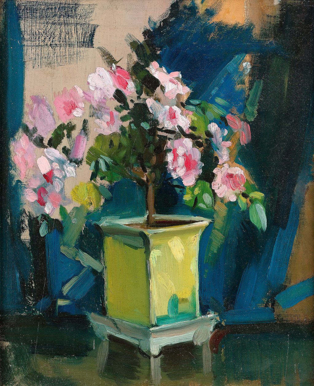 Camellia, c.1920 (panelde yağlı boya) by Sunderland Rollison