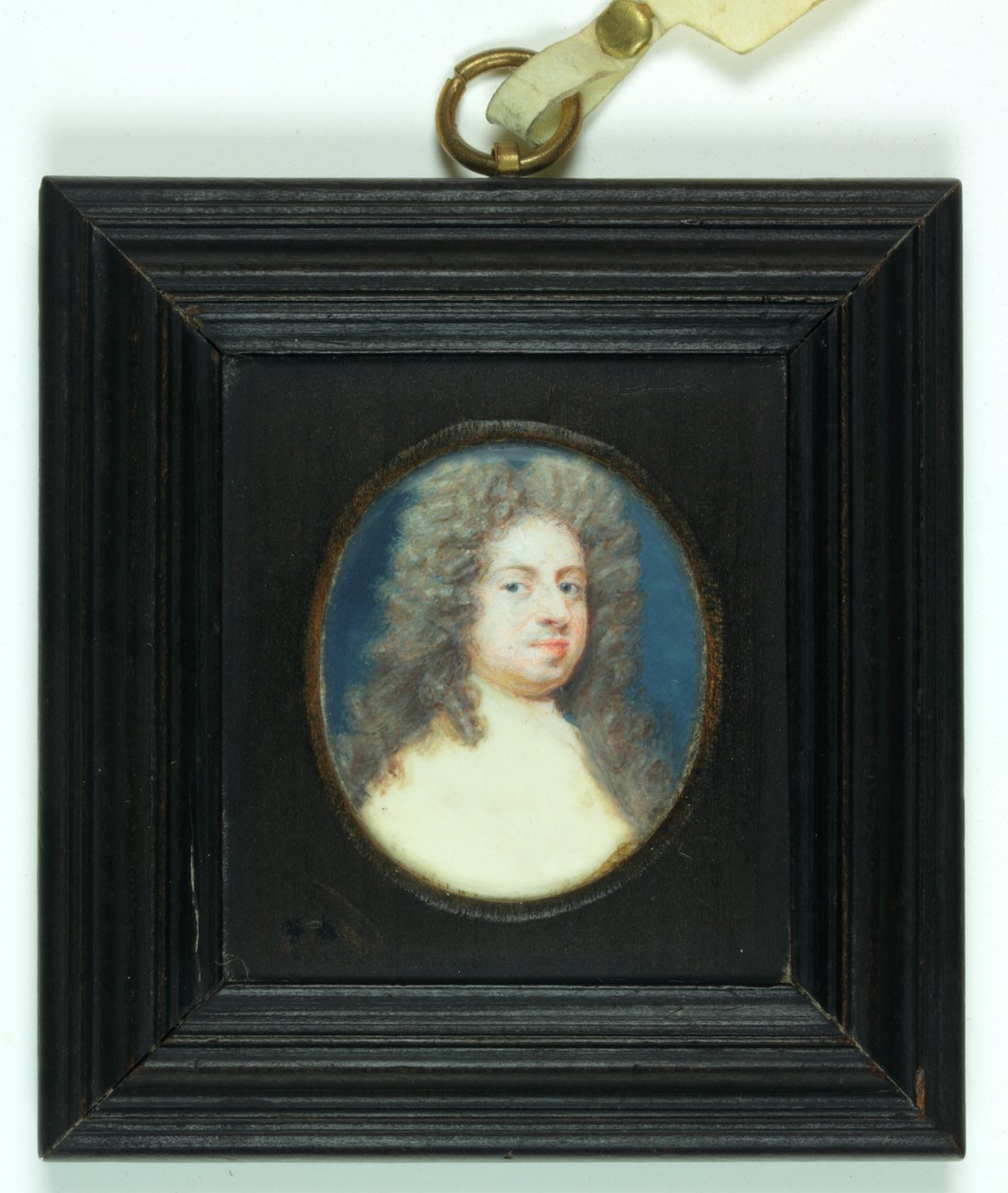 Sir Godfrey Kneller (fildişi üzerine sulu boya) by Susan Penelope Gibson