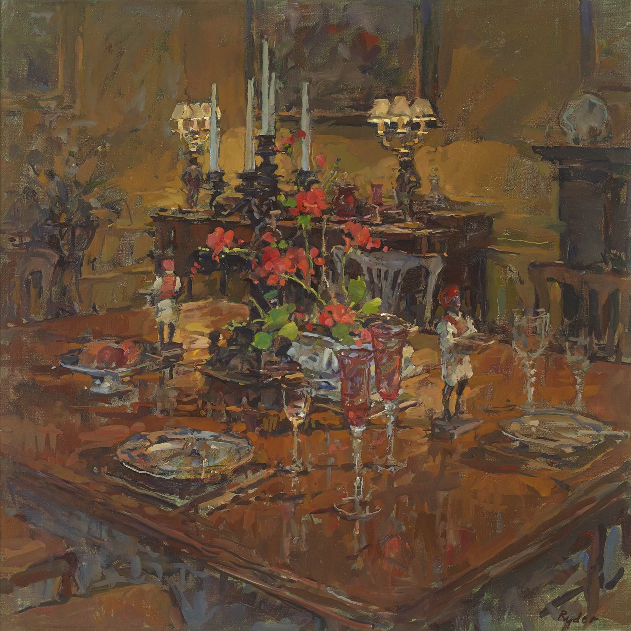Sardunyalı Yemek Odası by Susan Ryder
